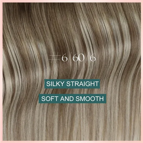 Vista 60 de Easyouth Extensión de cabello humano rubio con cola de caballo, extensiones de cabello humano rubio dorado con reflejos rubios, extensiones