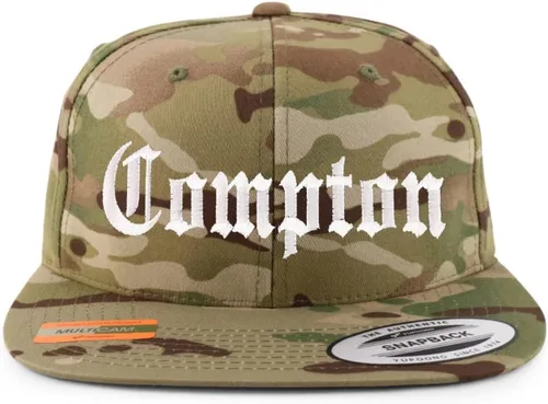 Vista 11 de Trendy Apparel Shop Compton City Old English - Gorra de béisbol bordada con visera plana