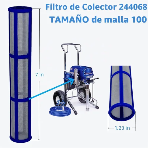 Vista 4 de 244067 60 filtros de colector de malla (244067 60 malla+244068 100 malla)