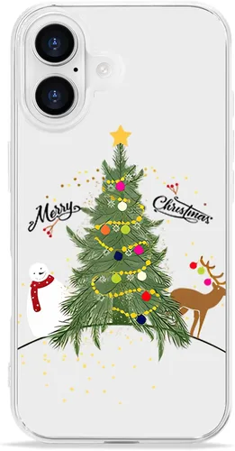 Vista 15 de LCHULLE Compatible con iPhone SE 2022/2020 Funda para iPhone 8 iPhone 7 Funda de Navidad Santa Vacaciones Diseño Transparente Claro Mujeres Hombres