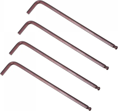 Vista 10 de uxcell Llave hexagonal de extremo de bola de 0.059 in, herramienta de reparación de acero S2 en forma de L, métrica 4 piezas