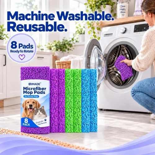 Vista 5 de Almohadillas de fregona reutilizables UNIMADE para Swiffer PowerMop Varios
