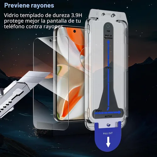 Vista 8 de SPARIN - Protector de pantalla para Google Pixel 9 Pro XL de 6.8 pulgadas, [paquete de 2+2] Pixel 9 Pro XL, vidrio templado, fácil instalación