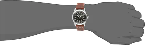 Vista 2 de Hamilton Reloj HML-H70455533 Khaki Field con esfera negra para hombre, Negro -, Militar