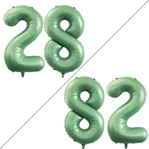 Vista 18 de Goer, conjunto de globos de papel aluminio para decoraciones de cumpleaños, globos de las letras de feliz cumpleaños y de números Oro
