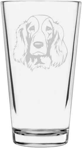 Vista 86 de Podenco Canario - Vaso de pinta de 16 onzas con temática de perro personalizado