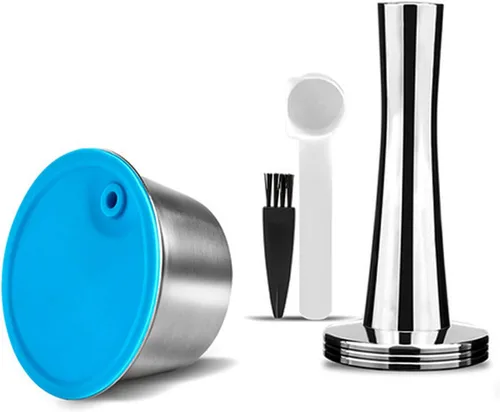 Vista 8 de Taza de filtro de cápsula de café de acero inoxidable recargable - Cápsula de café reutilizable para Dolce Gusto