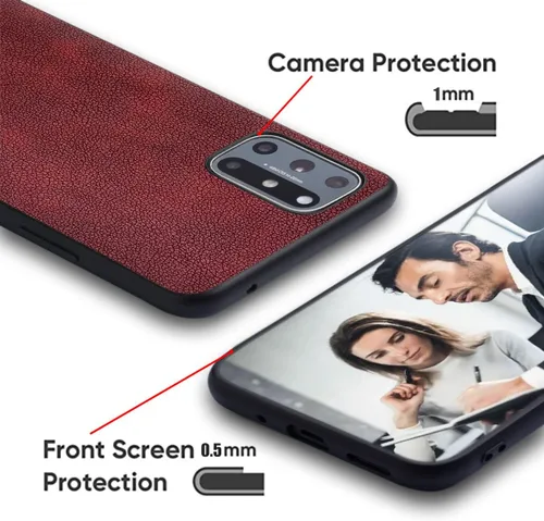 Vista 3 de AIORIA Para Poco X5 Pro Case, Funda de cuero premium para teléfono Diseño retro Funda protectora completa para Xiaomi Poco X5 Pro 5G (rojo)