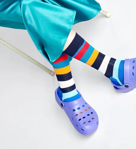 Vista 9 de Happy Socks Paquete de 4 calcetines multicolor para regalo, calcetines de algodón premium con estampado geométrico