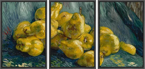 Vista 11 de wall26 Lienzo enmarcado para pared, juego de arte con flores de almendra de Vincent Van Gogh, naturaleza, ilustraciones de área silvestre, bellas