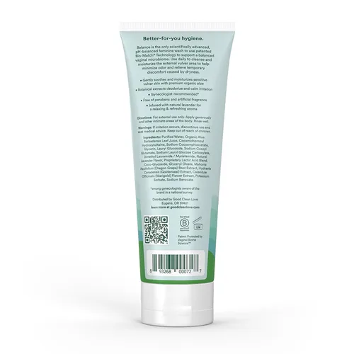 Vista 7 de Good Clean Love Balance Feminine Wash, limpiador hidratante vaginal equilibrado con pH para mujeres con ingredientes naturales, producto de limpieza