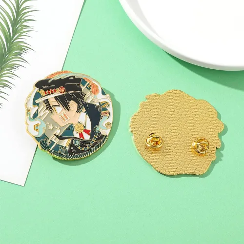 Vista 7 de Pines de anime Hanako Kun para inodoro figuras de dibujos animados de manga TBHK broches de solapa esmaltados Yashiro Nene Hanako-kun Acero aleado