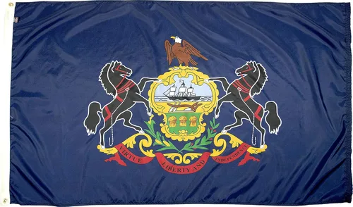 Vista 77 de FlagSource Bandera del estado de Alabama, material de nailon 200D con certificación FMAA, resistente, fabricada en Estados Unidos, resistente a