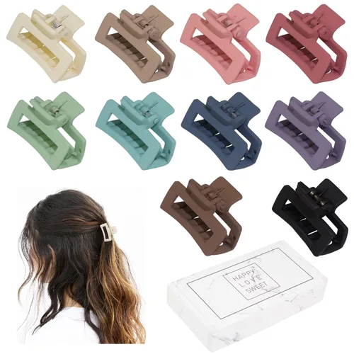 Vista 10 de Cobinaan Pinzas pequeñas para el pelo para mujeres y niñas, 10 piezas de 1.5 pulgadas mini pinzas de mandíbula para cabello fino/grueso medio, clip