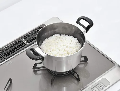 Vista 2 de Rinnai olla de arroz dedicada olla estufa de gas para cocinar olla de arroz 3 Go cook RTR-300D1