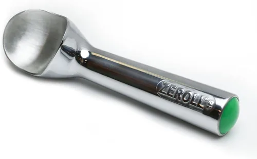 Vista 8 de Zeroll Cuchara de helado original con mango conductor de calor relleno de líquido, diseño simple de aluminio de una pieza, fácil liberación