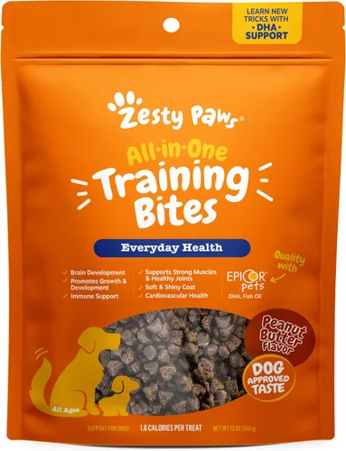 Vista 11 de Zesty Paws Golosinas de Entrenamiento para Perros y Cachorros - Golosinas para Perros para Entrenamiento - Masticables Saludables para Perros