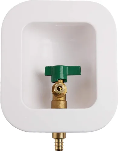 Vista 9 de Caja de Distribución Eléctrica para Lavadora con Detención de Martillo de Agua 1/2" de Conexión de Ajuste de Presión, con Válvula de Cierre