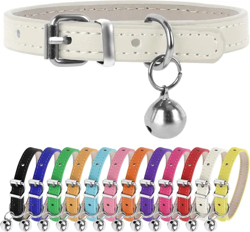 Vista 13 de XXS Teacup - Collar para perro, color negro, 3/8 pulgadas de ancho para perros y gatos pequeños Collares de perro rosa, collares de té para perros
