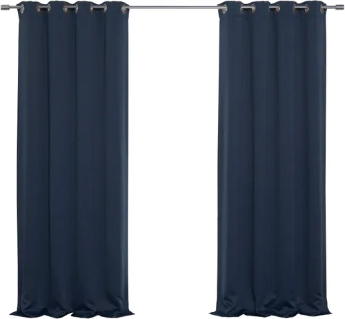 Vista 17 de Best Home Fashion Cortinas opacas aisladas térmicamente - Parte superior del ojal de bronce antiguo - 52" de ancho x 84" Largo - (Juego de 2 Paneles)