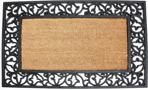Vista 9 de DII Colección de felpudos de goma para todo tipo de clima, 18x30, entramado de diamante marrón