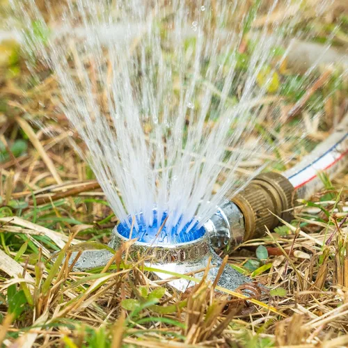 Vista 4 de Hourleey Rociador de Punto de Metal de 360 Grados, Rociadores de Césped para Patio, Rociador de Patrón Circular con Flujo de Agua Suave para Áreas