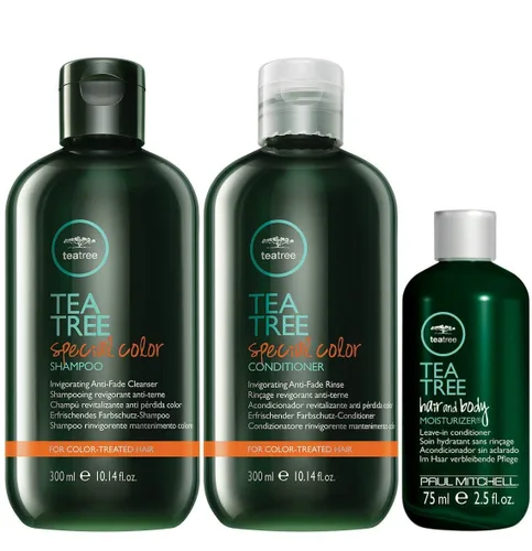 Vista 3 de Tea Tree Juego de indulgencia de color de hormigueo y acondicionador, 1.8 libras.