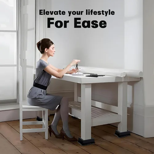 Vista 6 de ANNKUT Elevadores de cama de 2 pulgadas, resistentes, elevadores de sofá de gran tamaño, elevadores de muebles extra anchos para sofá, mesa