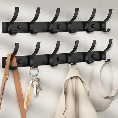 Vista 14 de Optish Perchero de Pared para Montar, Gancho para Abrigos de Montaje en Pared, Ganchos de Pared para Colgar, Perchero para Sombreros para Paredes