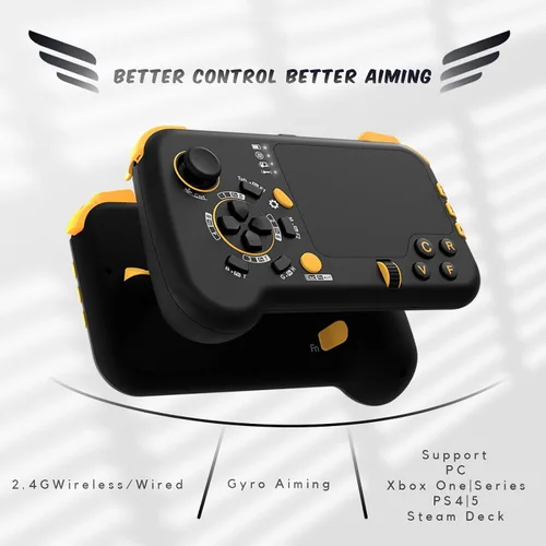 Vista 3 de DarkWalker ShotPad Wireless Gyro TouchPad Game Controller for PCSteamDeckPS4PS5Xbox OneXbox Series S X