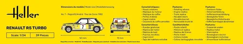 Vista 5 de Heller Kit de construcción de modelos de coche Renault R5 Turbo