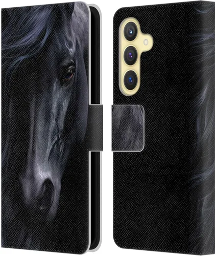 Vista 282 de Head Case Designs Officially Licensed Laurie Prindle A Morgan Christmas Western Stallion Leather Wallet Case Compatible with Samsung Galaxy A07 4G