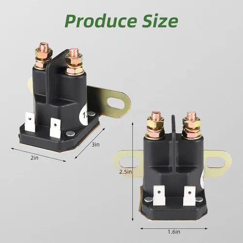 Vista 2 de MaySpare Solenoide de arranque compatible con tractor de césped John Deere AM133094, MTD 725-04439 Cub Cadet