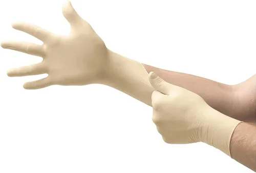 Vista 2 de Microflex MF-300-XL - Guantes de látex extra grandes con agarre de diamante, 100