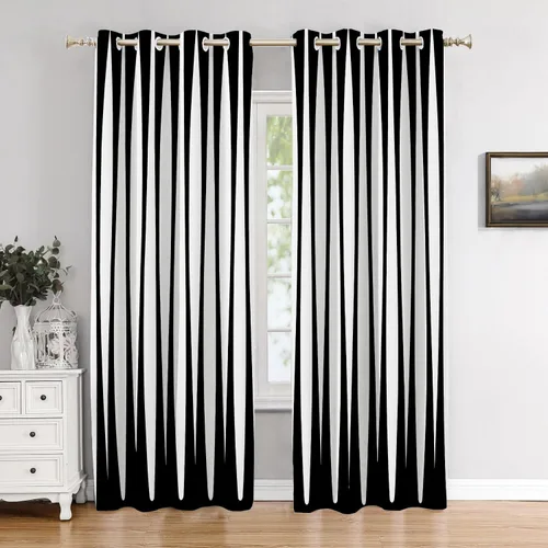 Vista 151 de Cortinas opacas de poliéster multicapa para cafetería, con diseño de diamantes, 2 unidades, 26 x 24 pulgadas