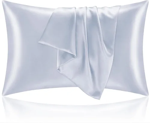 Vista 27 de BEDELITE Funda de almohada de satén para cabello y piel, súper suave y refrescante similar a las fundas de almohada de seda, paquete de 2 con cierre