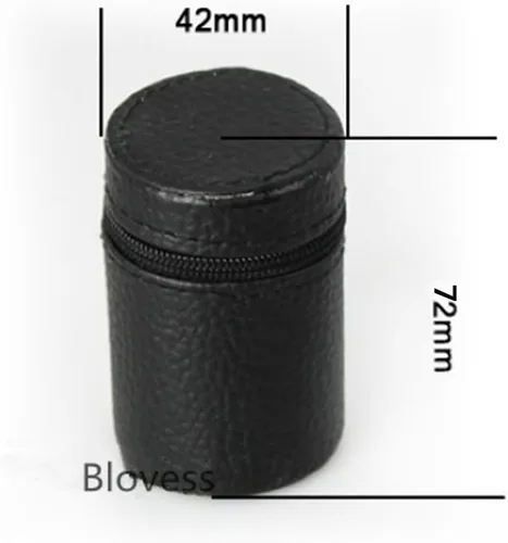Vista 7 de Yueton® Juego de 4 vasos de chupito de acero inoxidable con estuche de transporte de cuero negro (1.0 fl oz)