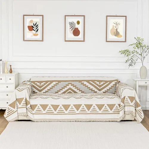 Vista 25 de MYSKY HOME Fundas para sillón, funda para silla reclinable, color beige, fundas de sofá para sofá modular en forma de L, fundas de sofá de gran