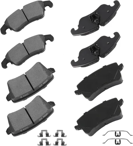 Vista 33 de cciyu - Juego de pastillas de freno de cerámica profesionales delanteras - Para Geo Prizm (1993-1997), Toyota Camry (1992-2001), Celica (1994-1997)