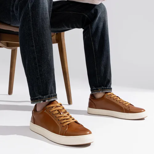 Vista 2 de Jousen Zapatos casuales para hombre Negro Zapatillas de deporte de moda para hombre Vestido de negocios Zapatilla de skate Zapatos de skate