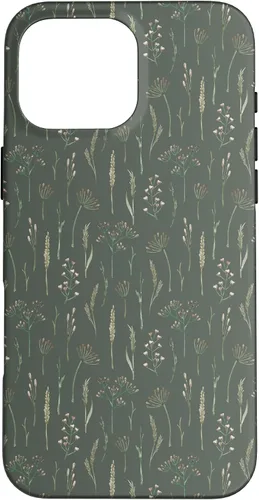 Vista 19 de Neutral Boho Dried Wildflower Meadow Botanical (Olive) Case for iPhone 17