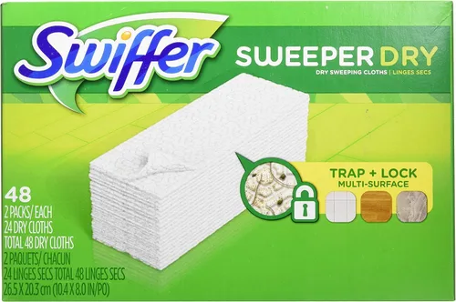 Vista 4 de Swiffer Sweeper Dry Sweeping Pad - Recambios multisuperficie, sin perfume, 48
