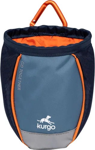 Vista 6 de Kurgo Go Stuff It Bolsa de Premios para Perros, Bolsa de Entrenamiento de Premios para Perros, Bolsas de Premios para Mascotas, Riñonera Manos Azul