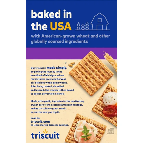 Vista 16 de Triscuit galletas con sabor a vinagre balsámico y albahaca, sin OMG, paquete de 6 cajas de 8.5 onzas cada una