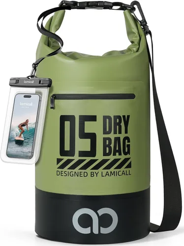 Vista 31 de Lamicall Bolso Seco Pequeño, Bolso Impermeable - [Duradero y Flotante] Bolso a Prueba de Agua de 1.32/2.64/5.28/7.92/10.56 galones con Funda