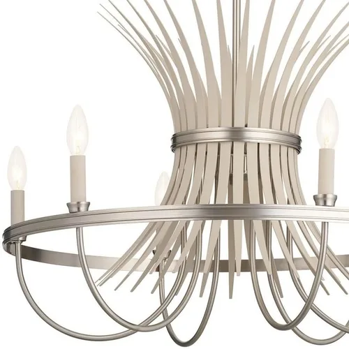 Vista 6 de Kichler Baile - Candelabro de 6 luces de 29 pulgadas en latón natural y negro