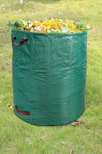 Vista 2 de IME Bolsa de hojas de césped reutilizable para jardinería, 272L, verde, 1 unidad