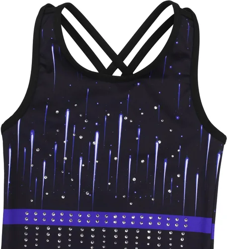 Vista 52 de MODAFANS Leotardos de gimnasia para niñas brillantes para bailar ballet, pantalones cortos con espalda cruzada