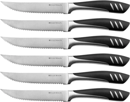 Vista 7 de Bellemain - set de cuchillos para carne de acero inoxidable, 4 piezas