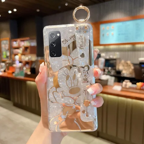 Vista 7 de Funda para Galaxy S20 con Banda de Muñeca y Soporte Ultra Delgada IMD Patrón de Animales Resistente a Golpes Funda con Soporte de Protección